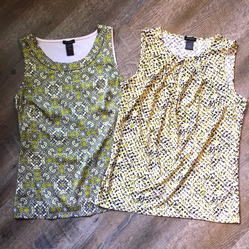Lot of 2 Ann Taylor Career Sleeveless Tops Size S